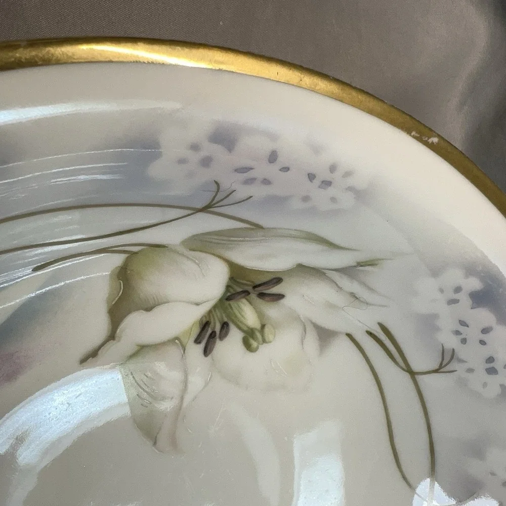 Antique Prov Saxe ES Germany Serving Bowl 10